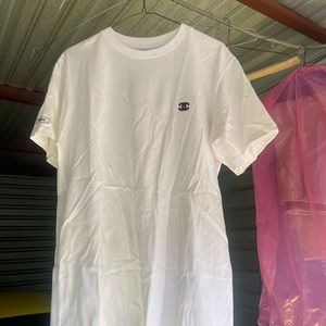 White Chanel Uniform t shirt